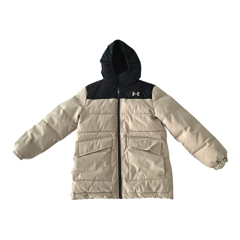Under Armour Black and Tan Jacket with Fleece Lining